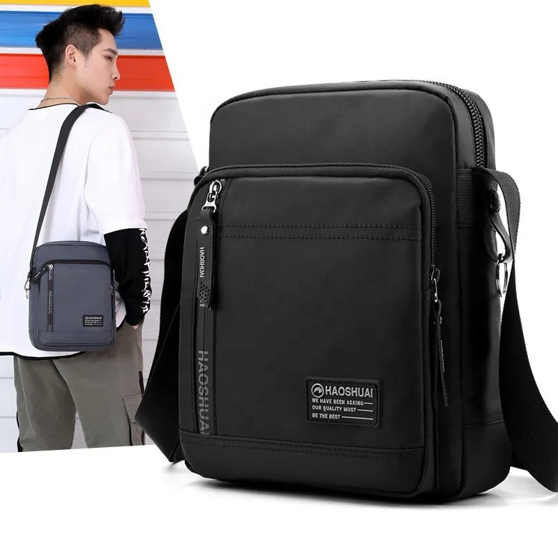 Polyester Messenger Crossbody Bag with Multiple Compartments product reference image