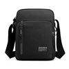 Polyester Messenger Crossbody Bag with Multiple Compartments Black color SKU reference