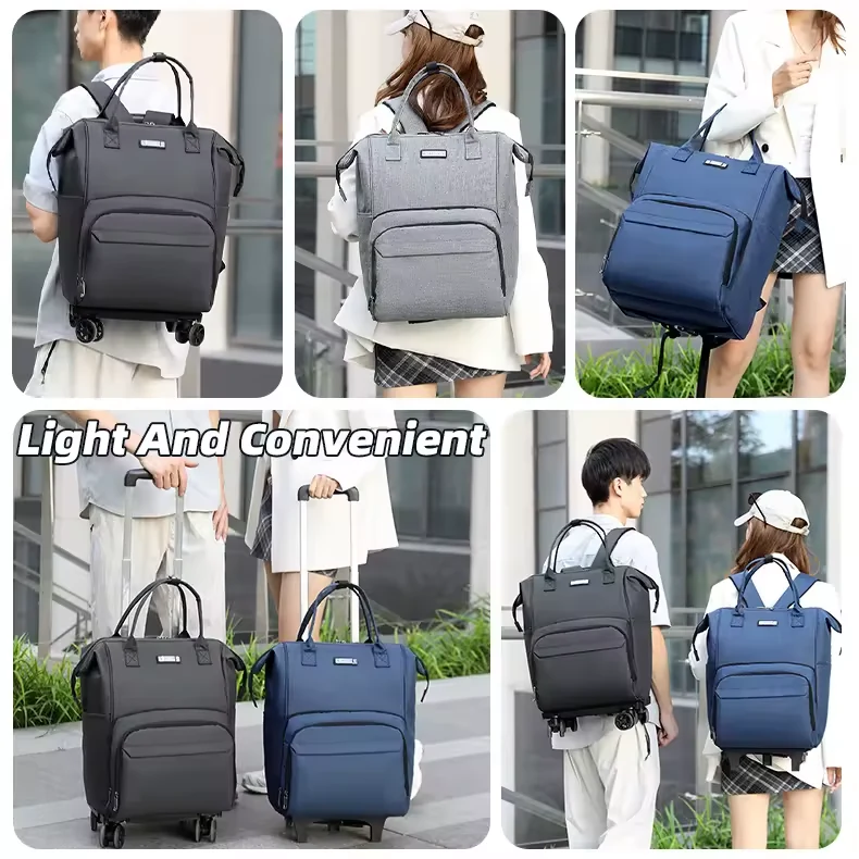 Multifunction Rolling Travel Backpack with Removable Wheels product reference image