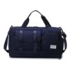 Quilted Nylon Weekender with Dry/Wet and Shoe Compartments Dark blue color SKU reference