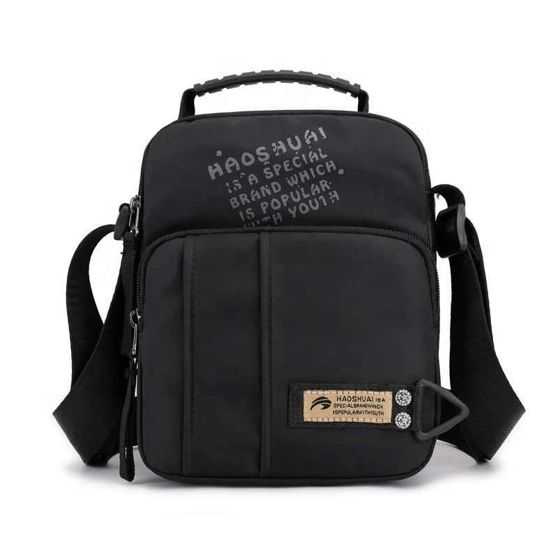 Polyester Crossbody Messenger Bag with Multi-pocket Storage product reference image