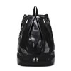 Holographic Nylon Gym Backpack with Shoe Compartment Black color SKU reference