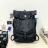 Oxford Reflective Travel Backpack with Shoe Compartment Black color SKU reference