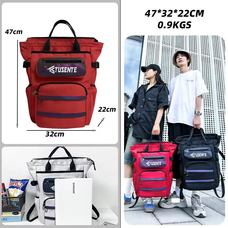 Reflective Oxford Sports Bag with Fixed Racket Storage product reference image