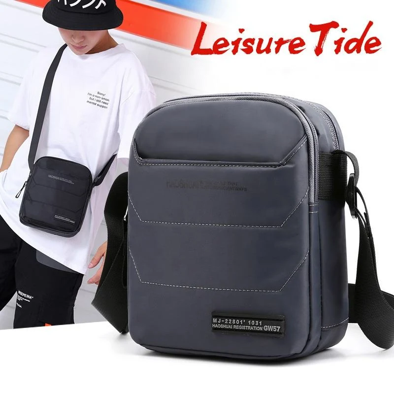 Compact Polyester Utility Crossbody Bag with Front Panel product reference image