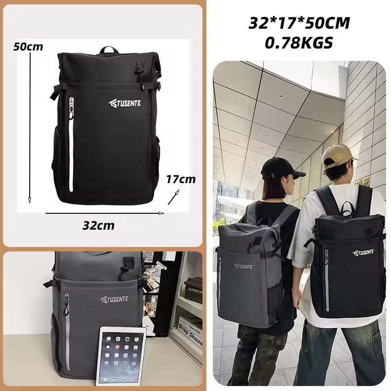 PU Weekender Bag with Reflective Detail and Shoe Pocket product reference image