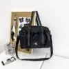 Oxford Sports Duffel with Removable Shoulder Strap Black color SKU reference