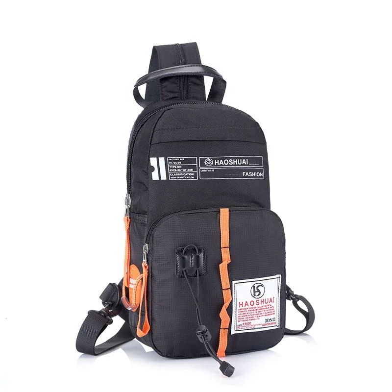 Single or Double Strap Polyester Chest Sling Bag product reference image