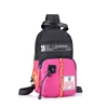 Single or Double Strap Polyester Chest Sling Bag Pink · double strap color SKU reference