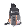Single or Double Strap Polyester Chest Sling Bag Gray · double strap color SKU reference