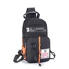 Single or Double Strap Polyester Chest Sling Bag Black · double strap color SKU reference