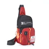 Single or Double Strap Polyester Chest Sling Bag Red · single strap color SKU reference