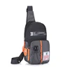 Single or Double Strap Polyester Chest Sling Bag Gray · single strap color SKU reference