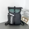 Reflective Sports Backpack with Trolley Sleeve Black color SKU reference