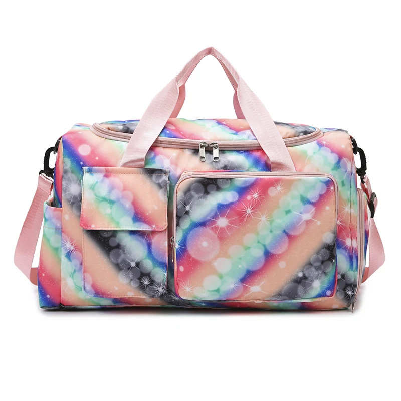 Oxford Gym & Travel Duffel with Shoe Compartment Pink color SKU reference