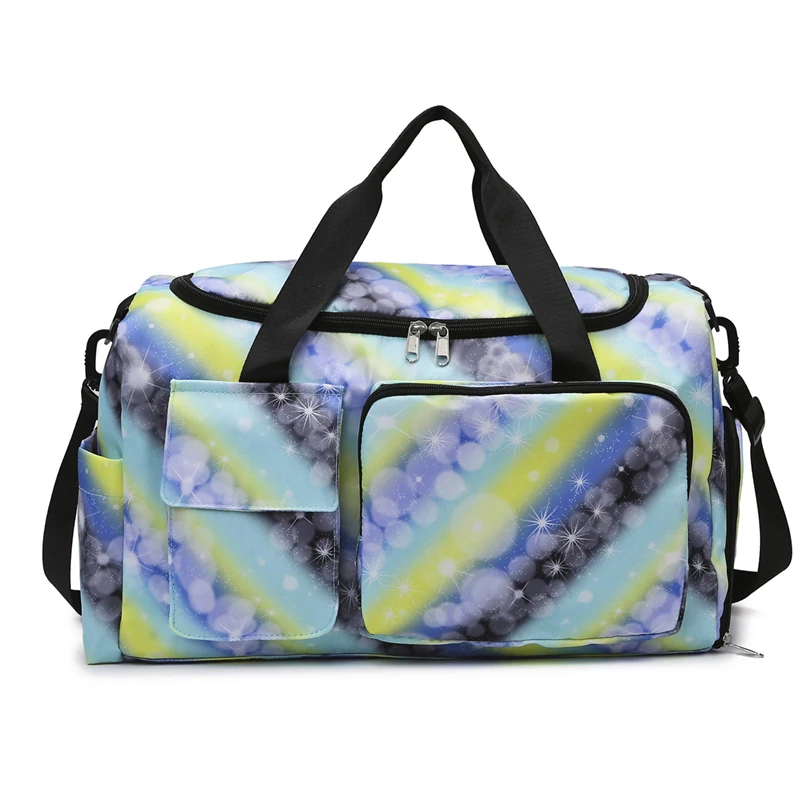 Oxford Gym & Travel Duffel with Shoe Compartment Blue color SKU reference