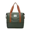Bottom-Expandable Oxford Travel Duffel with Wet/Dry Storage Army green color SKU reference