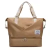 Oxford Travel Duffel with Shoe Compartment in 16 Colors Light brown color SKU reference