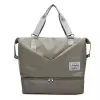 Oxford Travel Duffel with Shoe Compartment in 16 Colors Gray color SKU reference