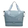 Oxford Travel Duffel with Shoe Compartment in 16 Colors Sky blue color SKU reference