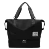 Oxford Travel Duffel with Shoe Compartment in 16 Colors Black color SKU reference