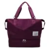 Oxford Travel Duffel with Shoe Compartment in 16 Colors Deep purple color SKU reference