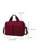 Oxford Travel Duffel with Two Front Zip Pockets Red color SKU reference