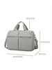 Oxford Travel Duffel with Two Front Zip Pockets Light green color SKU reference