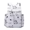 Cartoon Oxford Maternity Backpack with Insulated Bottle Pocket White 1 color SKU reference