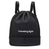 Oxford Swim and Travel Backpack with Bottom Shoe Compartment Black color SKU reference