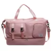 Weekender Gym Duffel with Shoe Compartment and Adjustable Strap Pink color SKU reference