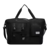 Weekender Gym Duffel with Shoe Compartment and Adjustable Strap Black color SKU reference