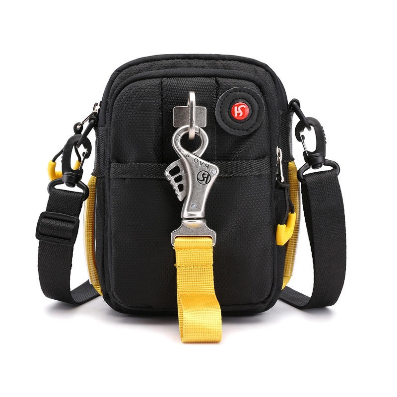 Compact Tactical Messenger Bag with Multi-Way Carry Black color SKU reference