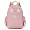 Oxford Maternity Backpack with Insulated Bottle and Wet/Dry Pockets Pink color SKU reference