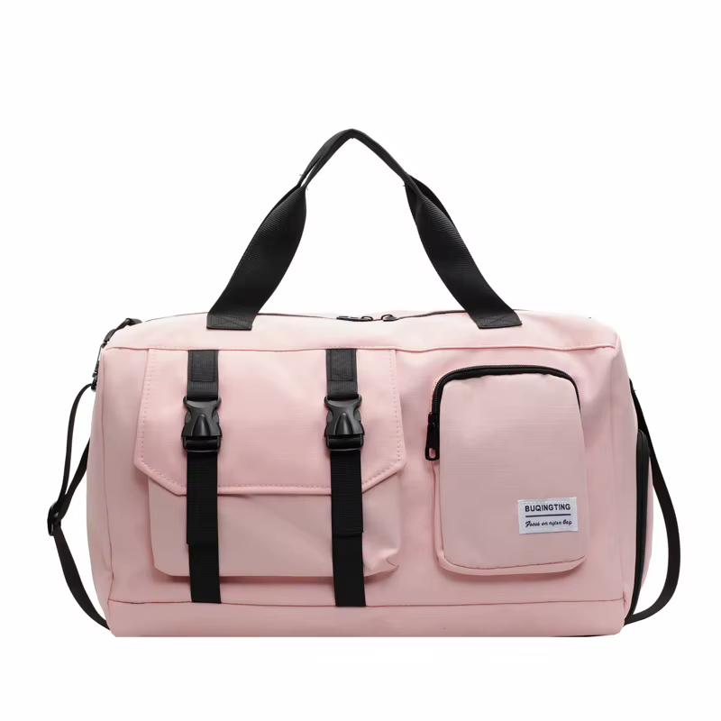 Gym & Travel Duffel with Shoe Compartment and Wet/Dry Storage Pink color SKU reference