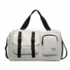 Sports Duffel with Shoe Pocket and Dry-Wet Storage White color SKU reference