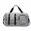 Sports Duffel with Shoe Pocket and Dry-Wet Storage Gray color SKU reference