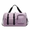 Sports Duffel with Shoe Pocket and Dry-Wet Storage Purple color SKU reference