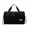 Sports Duffel with Shoe Pocket and Dry-Wet Storage Black color SKU reference