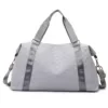 Quilted Gym Duffel with Dry-Wet Storage Gray color SKU reference
