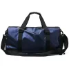 Oxford Travel Duffel with Shoe Compartment and Padded Strap Navy color SKU reference