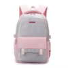 Student School Backpack with Adjustable Breathable Straps Pink color SKU reference