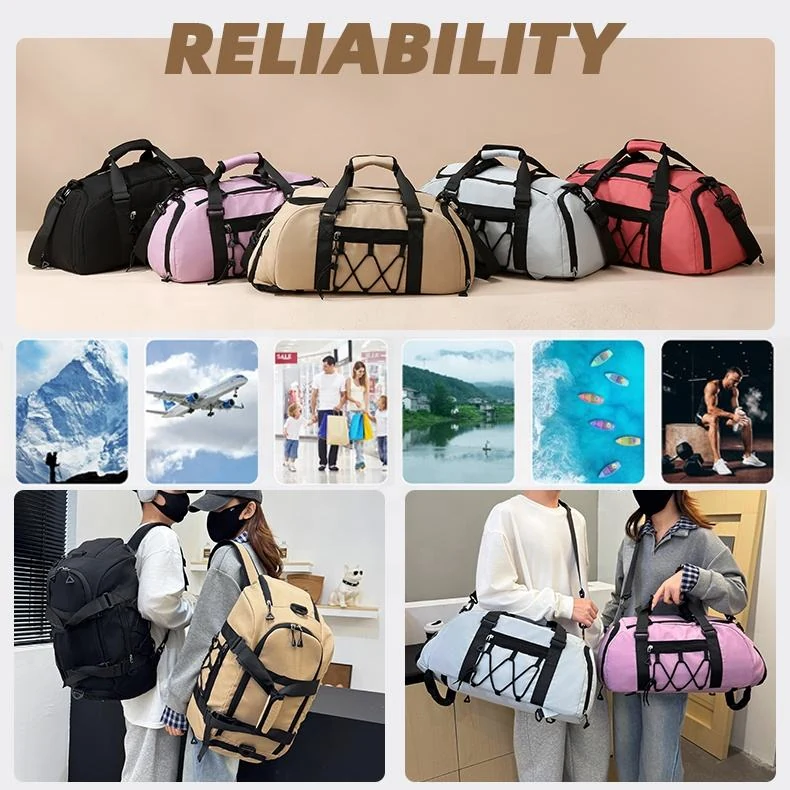 Drawstring Sports Duffel with Shoe Compartment product reference image