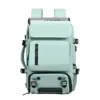 18L Rolling Nylon Travel Backpack with Shoe Compartment and USB Port Color option 02 color SKU reference