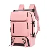18L Rolling Nylon Travel Backpack with Shoe Compartment and USB Port Color option 03 color SKU reference