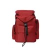 Oxford Travel Backpack with Drawstring and Zipper Pockets Red color SKU reference