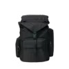 Oxford Travel Backpack with Drawstring and Zipper Pockets Black color SKU reference