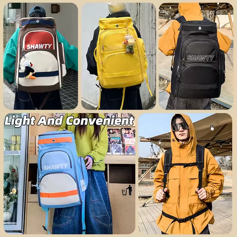 Oxford Travel Backpack with Side Zip Pocket product reference image