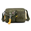 Oxford Polyester Chest and Crossbody Bag with Metal Hook Detail Green color SKU reference