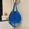 Nylon Drawstring Bucket Crossbody Sling Bag Blue color SKU reference